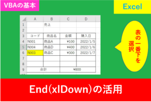 Excel.表の一番下1