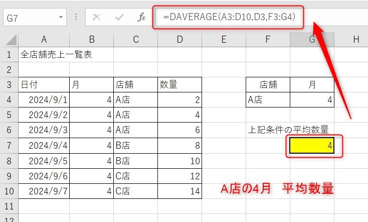 daverageの使い方4