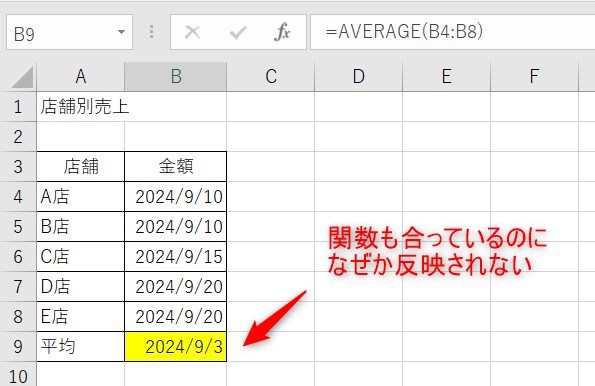 averageの値が反映されない1