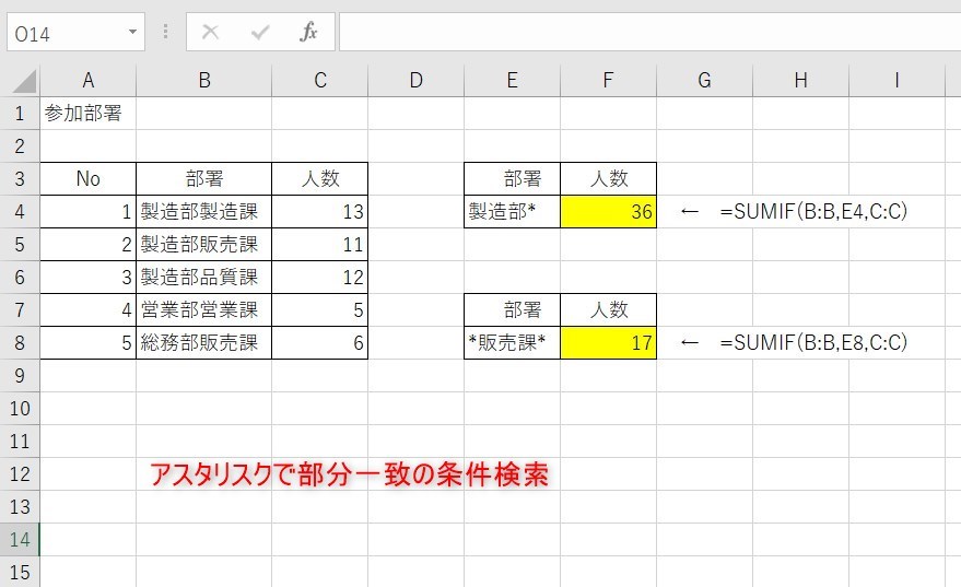 ワイルドカードの使い方1