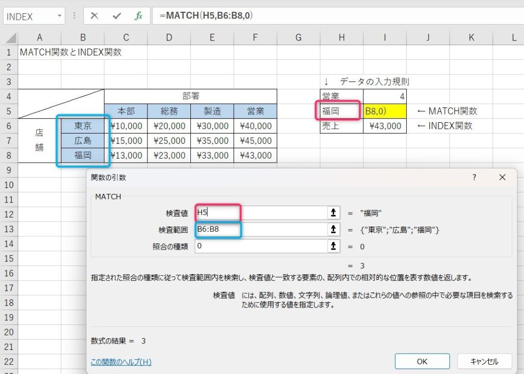 indexとmatch関数2