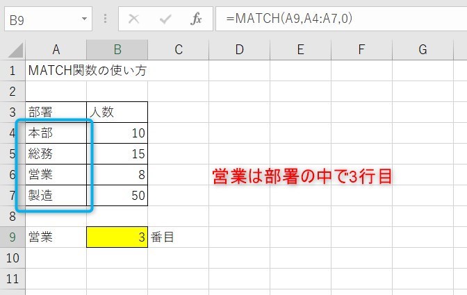 MATCH関数の使い方4