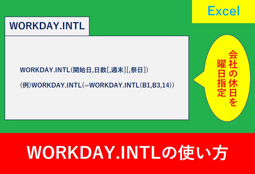 WORKDAY.INTL関数