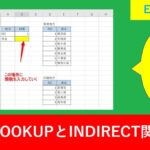 ExcelのVLOOKUPとINDIRECT関数を使って表を切り替えて検索する方法