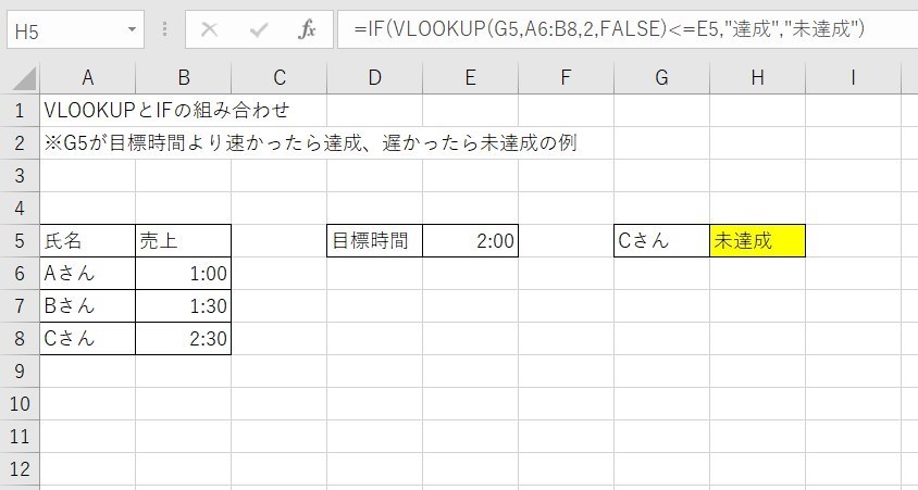 VLOOKUPとIFの組み合わせ9