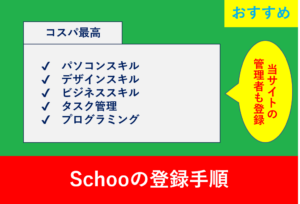 Schooの登録手順