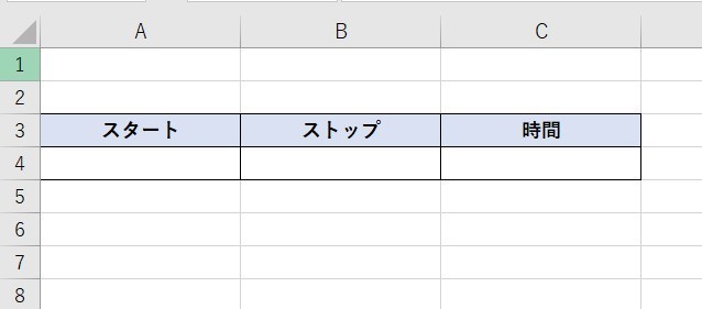 ストップウォッチ機能の下準備画像
